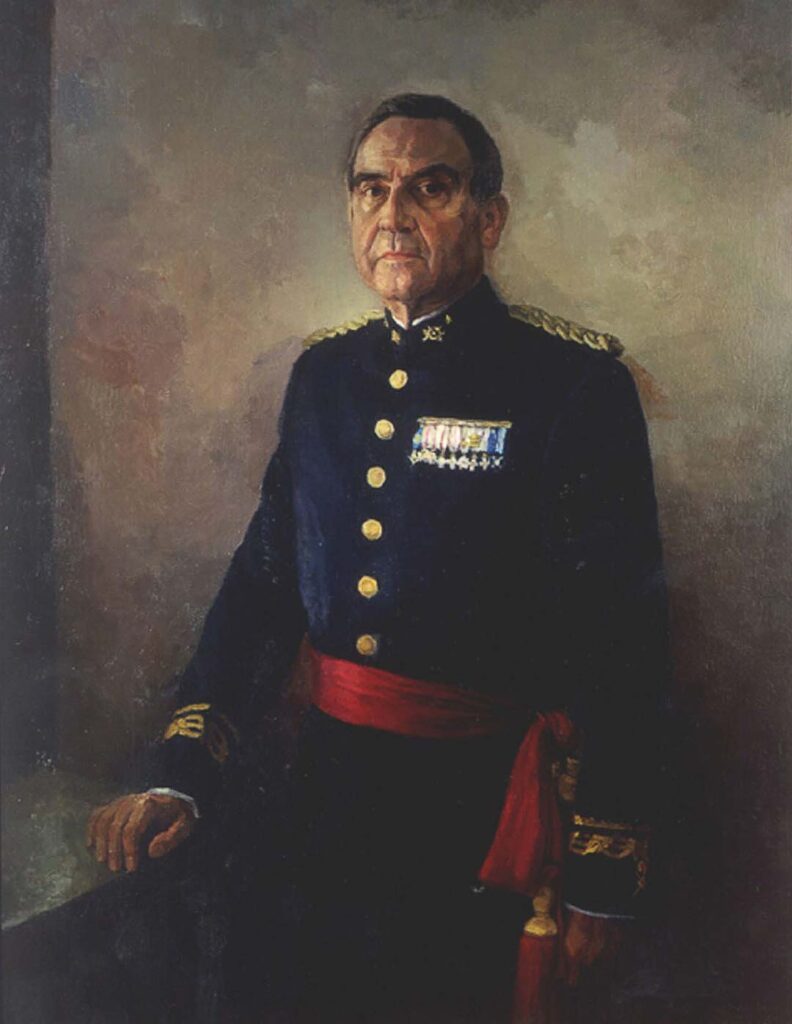 Retrato General II. Óleo sobre lienzo